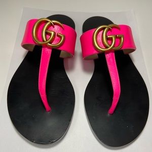 Gucci marmont t strap sandal